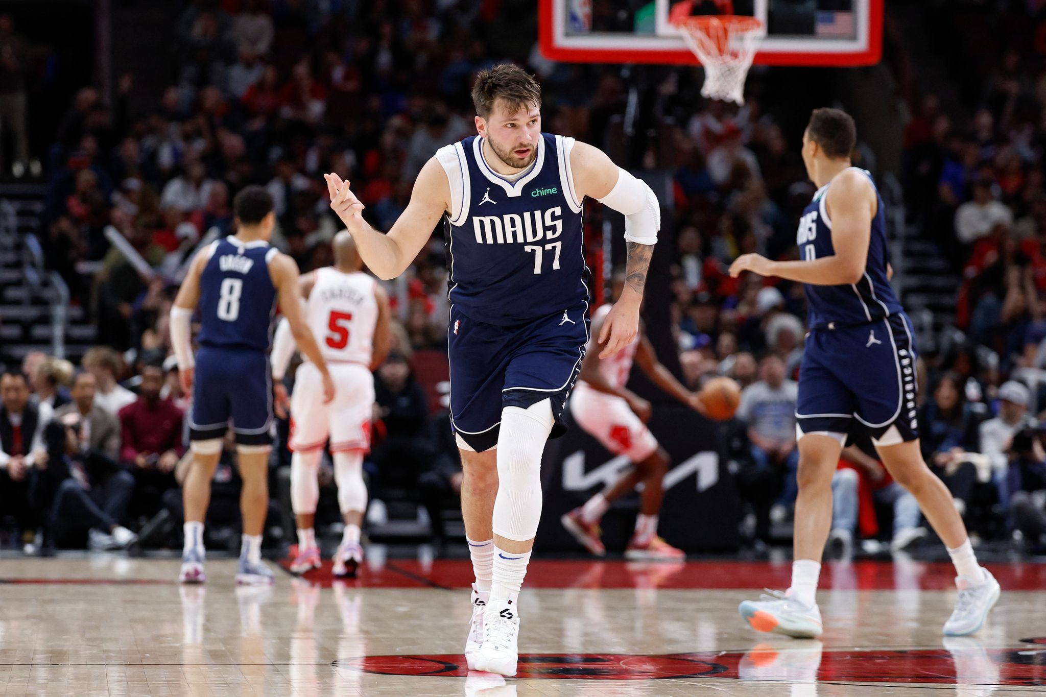 Luka Doncic Drops Seventh Straight Triple-double, Mavs Demolish Bulls ...